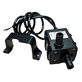 Anself 超静音 小型水中ポンプ DC12V マイクロ ブラシレス オイルポンプ 水中循環噴水 水族館水池ポンプ240L/H 5W Lift 3M 0~100℃