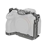 SmallRig クイックリリースケージ Sony対応A7R V/A7 IV/A7S III/A7R IV/A1 用 特許取得済みの HawkLock スタイル コールドシュー/NATO レール/アルカ用クイックリリースプレート付きカメラケージ フルアクセス & 傷防止設計 4481