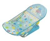 ベビーバスチェア 入浴補助用具 新生児から 11kgまで 乳幼児 お風呂チェア 折りたたみ ソフト バスチェア 3段階 ポジション Deluxe Baby Bather（水色）