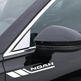 ノア 車 ステッカー デカール シール ノア 80系 90系などの車種に適用 防水ステッカー サイド ドレスアップ 左右1枚ずつ おしゃれ 耐熱 反射 (NOAH,ぎんはく)