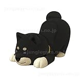 柴犬 シバイヌ グッズ 雑貨 デコレ wankoron わんころん 伏せしばスマホスタンド : 黒 スマートフォン アイフォン iPhone ホルダー 置き 立て 縦置き 横置き可