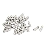 uxcell ノックピン　304ステンレススチール　締めエレメント　シルバートーン　2.5mm直径　8mm長さ　30個