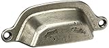 MNG Hardware 84764 Riverstone Cup Pull, 3", Distressed Pewter [並行輸入品]
