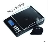 Kiyoyo 精密天秤 電子天秤 ポケットスケール 0.001g-30g トレー・分銅付