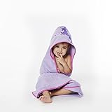 Luxury Girls Hooded Unicorn ( Purple ) 35 x 35 for Infants Toddlers and Kids Great for Gifts. Perfec