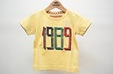 KRIFF MAYER KIDS クリフメイヤー ラフアメカジ半袖T(1989) Tシャツプリント 110cm イエロー