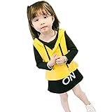happy-JP ベビー服 チュニック ワンピース ベスト 2点セット フード付 キッズ 長袖 無地 綿 ワンピ 赤ちゃん 春秋 子供服 入園式 通園 通学 七五三 出産祝い 記念日 プレゼント