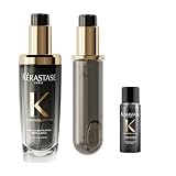 ケラスターゼ ヘアオイル ユイル クロノロジスト 75mL 本体＋レフィル（詰め替え用） セット 試供品付き（クロノロジスト ヘアオイル 15ml） ヘアケア 洗い流さないトリートメント ツヤ まとまり やわらかさ ダメージ保護 うるおい しなやかさ 素髪感 ヒートプロテクション 紫外線ケア 複合的な髪悩みに 日本人の髪悩みに対応 フローラルシプレ―の香り