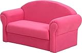 不二貿易 キッズ ソファ エース 2人掛 ピンク 94301