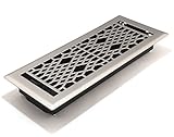 Accord AMFRSNCA412 Cathedral Floor Register, 4-Inch x 12-Inch(Duct Opening Measurements), Satin Nick