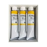 マツダ 習作用 速乾油絵具 6号(20mL)×同色3本セット パーマネントイエロー
