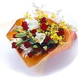 豪華なユリとバラの花束