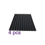 凹凸波型加工ブラック加工騒音対策・吸音対策 防音材 吸音材 部屋/工場/音楽計画に大人気防音材30*30*2.5CM 4PC