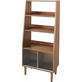 インテリア 家具 便利 おしゃれ 収納棚(トールシェルフ) 【Tomte】トムテ 木製(天然木)/強化ガラス扉 3段 幅64cm TAC-247WAL