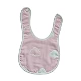 MIUSE　ベビーよだれかけ　６重厚さガーゼ　ビブ　スタイ　食事　１００％綿　出産祝い 保育園用 家用　４枚セット　 (U雲一枚)