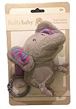 Kellytoy 5 Plush Elephant Animal toy with noise For Strollers Car Seats Activity Centers Cribs and T