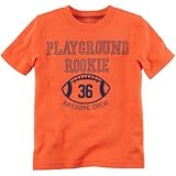 Carter's(カーターズ) プレイグラウンドルーキーグラフィックティ オレンジ トップス半袖Tシャツ 7歳【並行輸入】