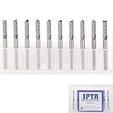 SPTA 10個入り 3.175mm ハンドル 超硬エンドミル 彫刻ビット3.0mm カッティングエッジ　刃物彫刻ナイフ フィット Dremel (ドレメル）Proxxon ロータリーツール 10個の