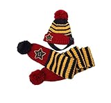 K+Mee 子供用品 ベビー キッズ 男の子 女の子　ニット帽子 マフラー 防寒 柔らか 春秋冬 お出かけ 遊び かわいい おしゃれ 8ヶ月から5歳子供に適用 誕生日 出産祝い 記念写真 プレゼント 