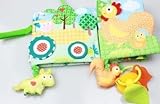 DEZAR ベッドガード ベビー用 かわいい 音が鳴る 動物 布絵本 転落防止 夜泣き対策 リバーシブル ソフトタイプ 10面 安心 安全 出産祝いにも ベビー保護用品 3種類展開 (ファームランド)