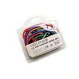 12pcバンジーコード衝撃ロープゴムストラップセットフックLash Luggageミックスサイズte241