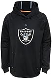 NFL Oakland Raiders Boys 47 "マッハ"プルオーバーパーカー、ブラック、M ( 56 )