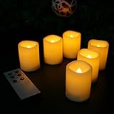 選択肢Flameless CandleキャンドルWarm LEDキャンドルセットof 6 withリモート&タイマーqq1110t6 K QQ1110T6K-6IY