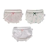 通気性コットンショーツパンツ( age0 – 2 ) 3個入り赤ちゃんの快適ショーツグリーン