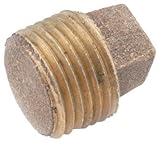 Red Brass Threaded Solid Pipe Brass Plug-1/4" BRASS PLUG (並行輸入品)