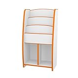 【JAJAN】マガジンラック スリム 幅48cm オレンジ［完成品][おまけ付き]【知育家具EVAキッズシリーズ】MRJ-48HO_s