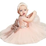 WEONEDREAM トドラー幼児 ガールズ 女の子 レースドレス (9ヶ月~4歳) US サイズ: 18-24 Months カラー: ピンク