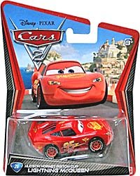 マテル ディズニー カーズ2 ミニカー ハドソンホーネット の ピストンカップレース仕様のマックイーン 黄色ラインのホイール カーズ2 初回限定パッケージ イケテルミニカー