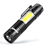 懐中電灯　Kukoyo 高輝度 LEDライト　XPE Q5 +COB　5000ルーメン　強力　ミニ　小型 軽量 ハンディライト　フラッシュライト　多機能　防災　防犯　停電対策　明るい　登山　自転車　台