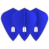 ダーツフライト L-style 【エルスタイル】 フライトエル カイト ブルー (Flight-L L4c kite blue) | シャンパンリング対応フライト