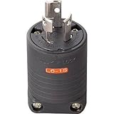 明工社:明工 接地2P15A引掛プラグ(L6-15)15A.250V(黒) MH7171B 型式:MH7171B