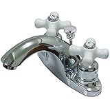 Kingston Brass KB7641PX Two Handle 4 in. Centerset Lavatory Faucet with Retail Pop-up