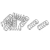 uxcell バネ 圧縮バネ スプリング 304ステンレス鋼 外径4mm 線径0.4mm 長さ10mm シルバートーン 10個入