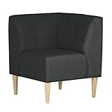 arne ダイニングチェア ソファー L字 カウチソファー コーナーソファー 日本製 完成品 LUNCH コーナー ナチュラル脚 NS-7 ブラック