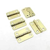 10本ミニ模造銅ヒンジ小さな折り畳み家具ドルチェハウス2.3 * 1.9CM
