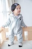 (チェリーレッド) CherryRed ベビー＆キッズ用 ファション カバーオール ロンパース 着ぐるみ キッズコスチューム 子供 男の子 女の子 出産 祝い パジャマ 防寒着 もこもこ ウサギ ブル