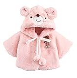 (コ-ランド) Co-land ベビー服 コート 女の子 赤ちゃん ジャケット アウター キッズ くまちゃん フード付き もこもこ フリース 秋冬物 ブルゾン 子供上着 可愛い ピンク 80