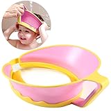 シャンプーハット シャワーキャップ シャワー用防水帽　ベビー　キッズ　子供用　耳のシールド付き　サイズ調節可能 (ピンク)