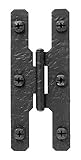 どんぐりRHBBQ 715 4-1 / 2 \"Hヒンジブラックアイアン