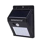 20LEDソーラーライト ボタン付き ソーラーパワー 屋外照明 防塵および定格IP65防水 防犯ライト (1)