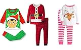 (スーパーモダン)Super Modernクリスマス 長袖 2点セット サンタ 普段着 コスチュームクリスマス子供服 ユニセックス ルームウェア 子供用 キッズ 可愛い 衣装子供 80~120cm コ
