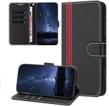 Mldjomid Motorola Moto G66j 5G/Moto G66y 5G/Moto G56 5G ケース 手帳型 PUレザー moto g66j5g ケース 財布型 カード収納 耐衝撃 モトg66y5g スマホケースマグネット式 スタンド機能 ビジネススタイル モトローラ Moto G56 5G 手帳型カバー 実用性 擦り傷防止 カラーステッチ 携帶ケース 肌触り良い 全面保護-黒