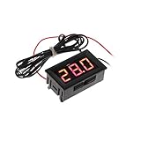 KKmoon　DC5-12V-50-110℃　デジタル温度計温度計　冷蔵庫温度検出器　プローブ付き【並行輸入品】 (レッド)