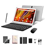 【2024アップグレード版】Android 13タブレットPC 10.1インチ wi-fiモデル 2G/3G/4G通話対応4GB RAM +64GB ROM +1TB拡張可能6000mAh 8コアMEIZE Android 5Gwifiタブレット キーボード付き1280*800HD IPS 5MP +13MPデュアルカメラ+Google +高精度GPS搭載+無線投影 子供用2in1タブレットPC