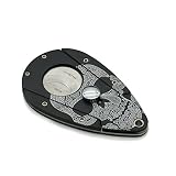 オールデューティメタル製　ブラックカル（Black Skull）塗装　シガーカッター　葉巻ハサミ