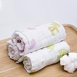 ベビービブ ガーゼタオル 6層ガーゼ 綿100％　40*40cm 3枚 (ヒトデ　魚　サンゴ)